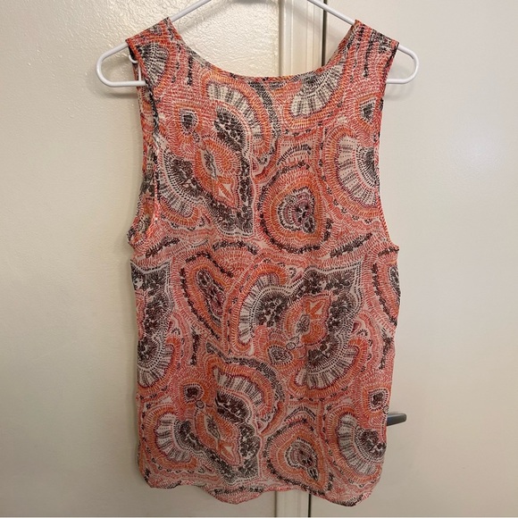 Joie Joaquin Paisley Floral 100% Silk Women’s Medium Tank Top - Picture 6 of 8